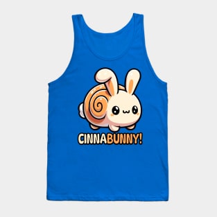 Cinnabunny! Cute Cinnamon Roll Bunny Rabbit Pun Tank Top